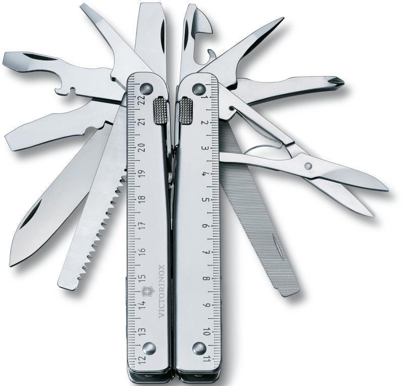 Swiss Tool X w/ Nylon Pouch - Silver 9