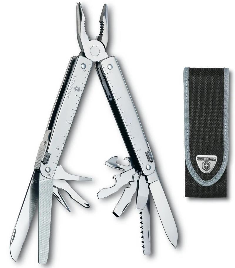 Swiss Tool w/ Nylon Pouch - Silver 1