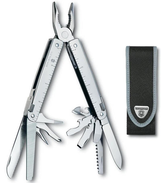 Swiss Tool w/ Nylon Pouch - Silver 1