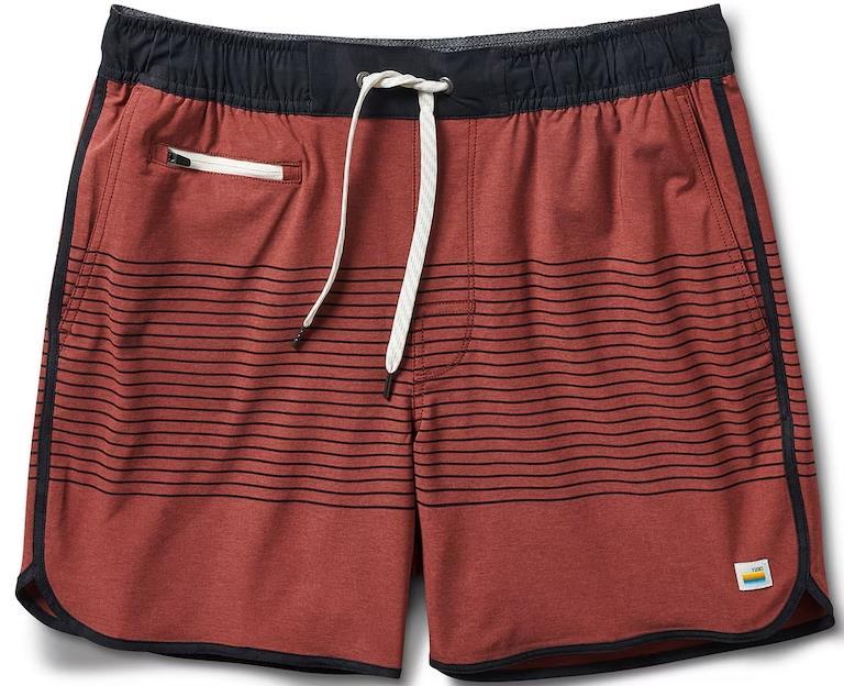 Banks Shorts, 5" Inseam - Mens - currant stripe 1