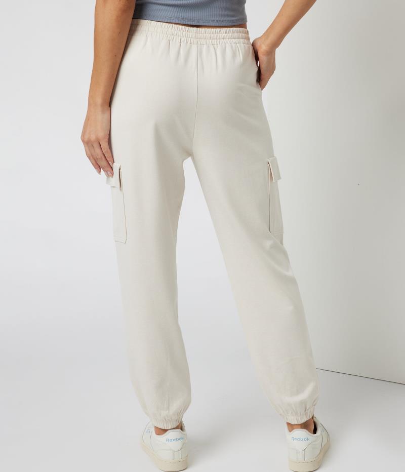 Boyfriend Cargo Joggers - Womens - milkweed heather 1