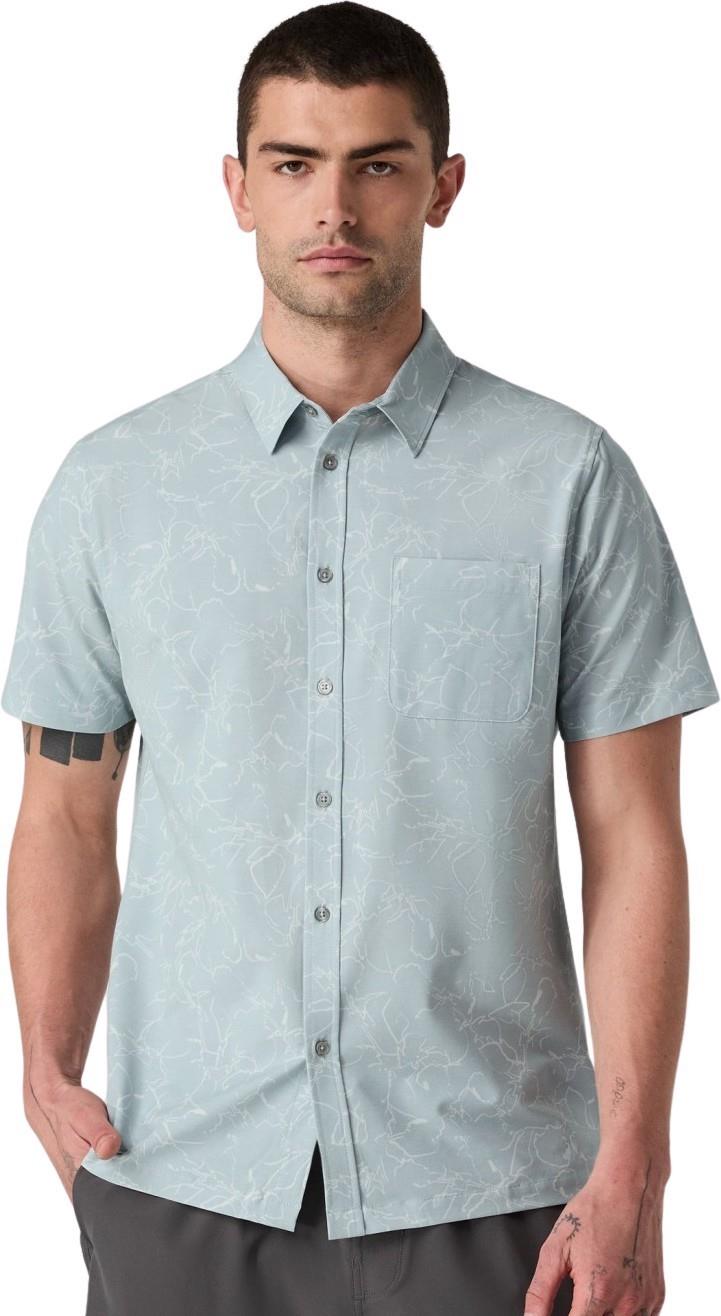 Bridge SS Button Down - Mens - chalk blue drawn 1