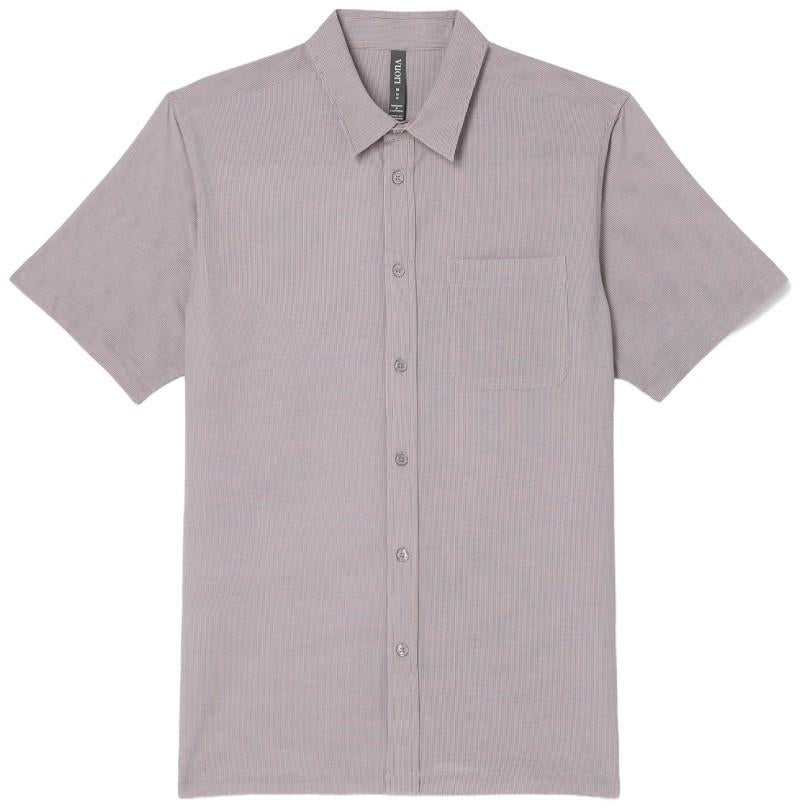 Bridge SS Button Down - Mens - sable mini stripe 1