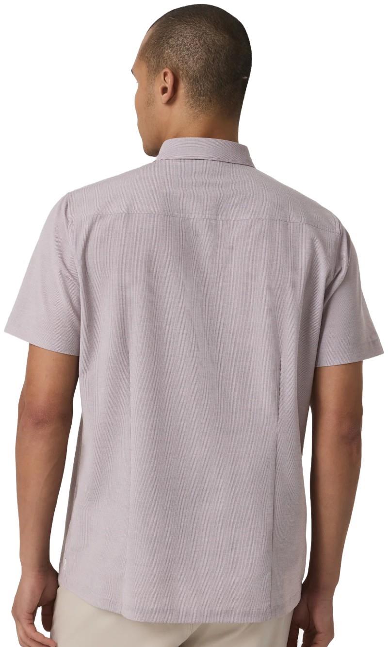 Bridge SS Button Down - Mens - sable mini stripe 1