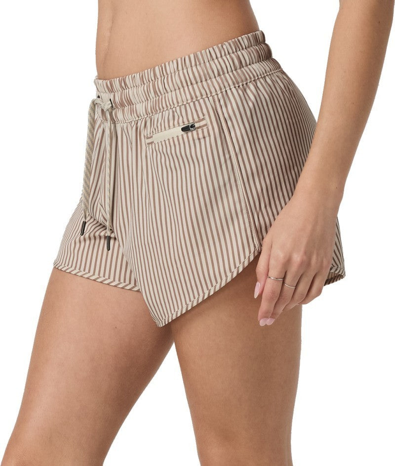 Clementine 2.0 Shorts, 4" Inseam - Womens - cove stripe hickory 1