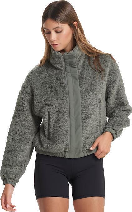Cozy Sherpa Jacket - Womens - Dusty Pine 1