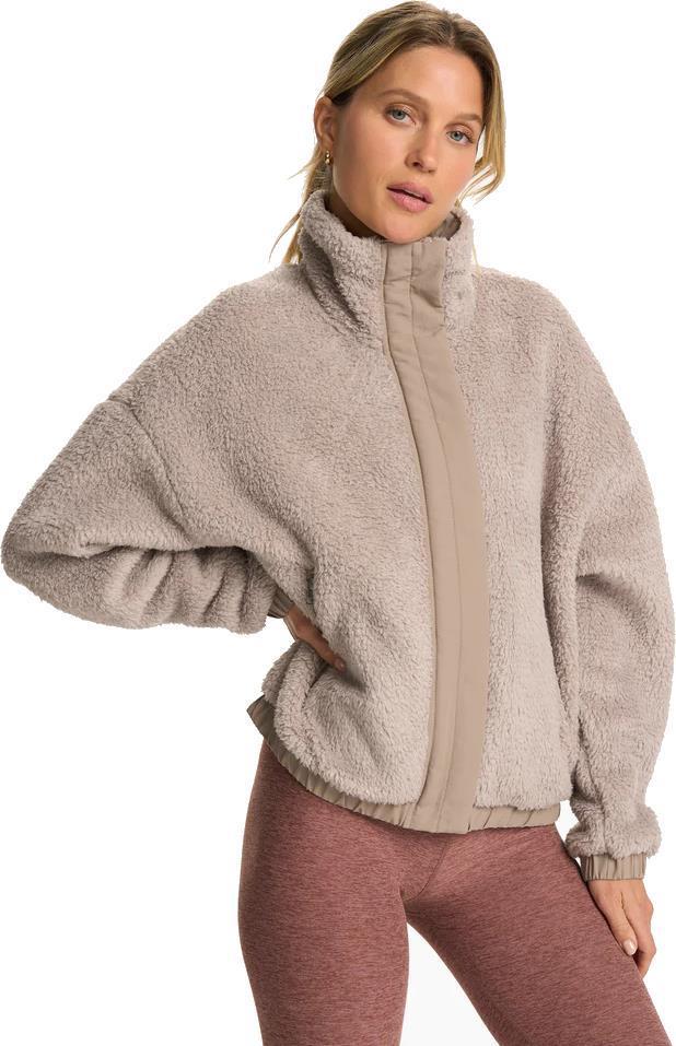 Cozy Sherpa Jacket - Womens - Graphite 1