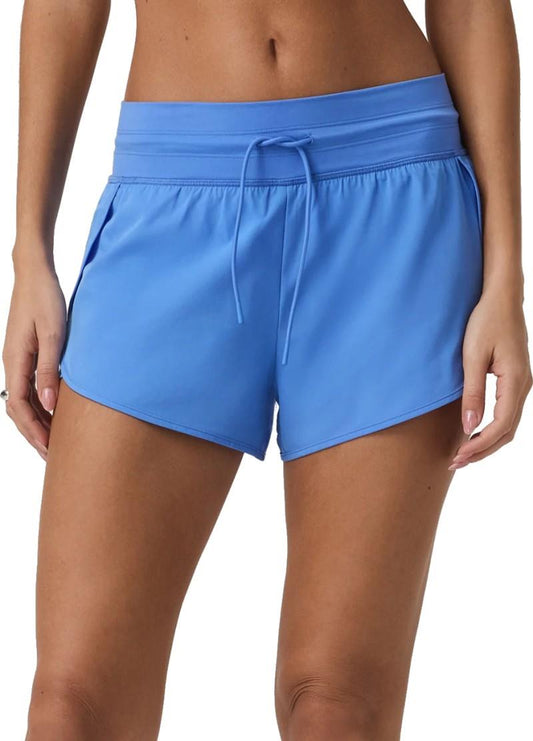 Daily Speed Shorts, 2.5" Inseam - Womens - riviera blue 1