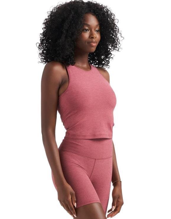 Elevation Plyo Tank - Womens - desert rose heather 1