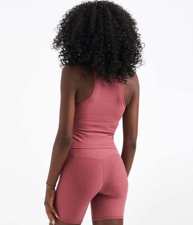 Elevation Plyo Tank - Womens - desert rose heather 1