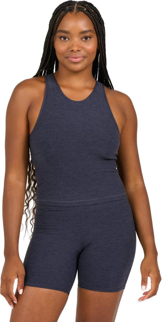 Elevation Plyo Tank - Womens - midnight heather 1