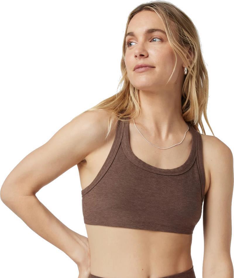 Elevation Racer Bra - chocolate milk heather 1