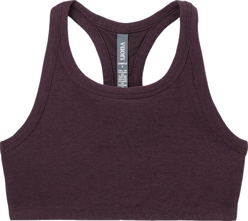 Elevation Racer Bra - raisin heather 1