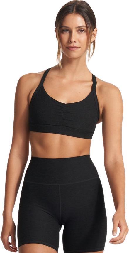 Elevation Ruched Bra - Black Heather 1