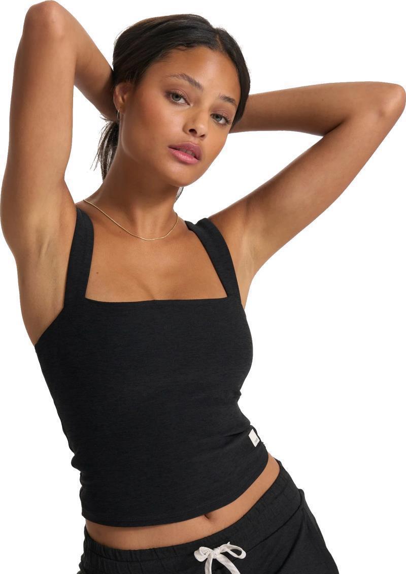 Elevation Square Neck Tank - Womens - Black Heather 1