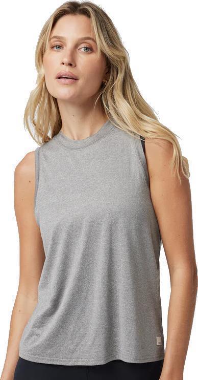 Energy Top, Long - Womens - Heather Grey 1