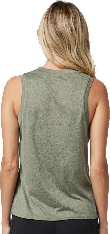 Energy Top, Long - Womens - Pistachio Heather 2