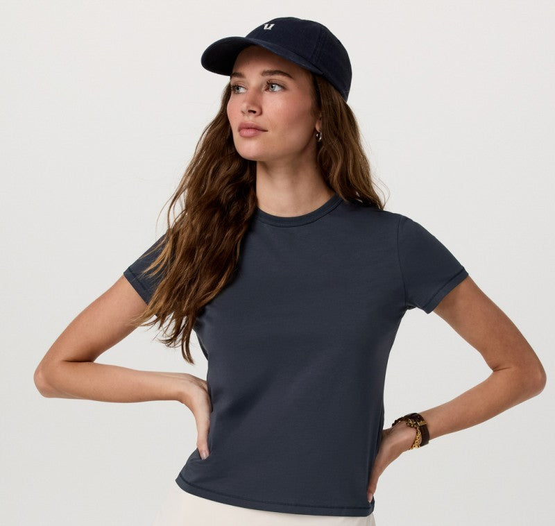 Feather SS Classic Tee - Womens - navy 1