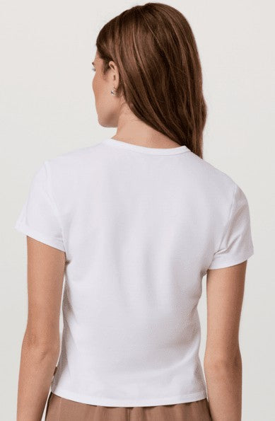 Feather SS Classic Tee - Womens - white 1