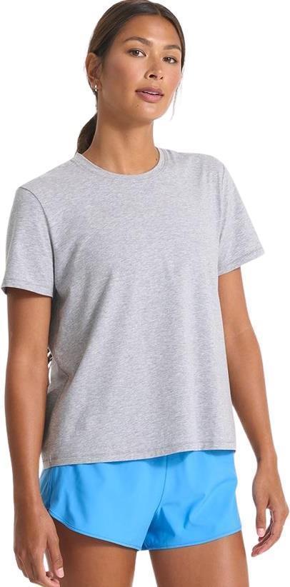 Feather Tee - Womens - Heather Grey 1