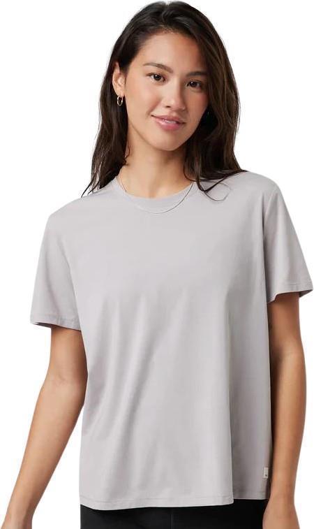 Feather Tee - Womens - Soft Pewter 1