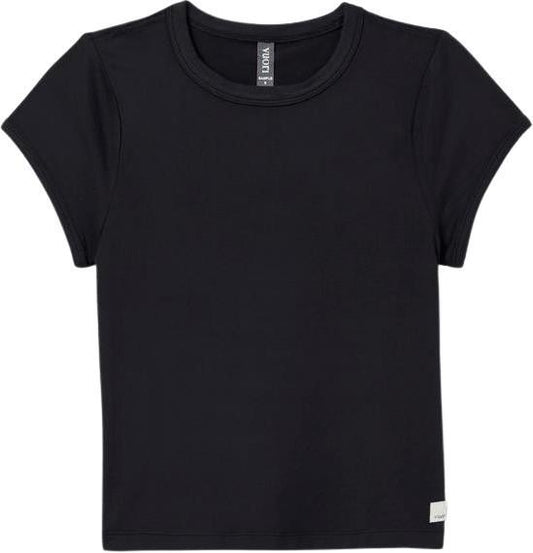 Halo Baby Tee - Womens - solid black 1