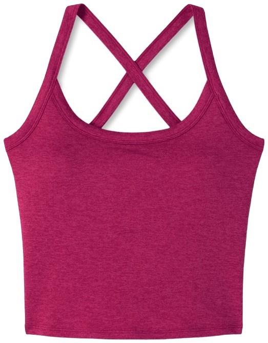 Halo Cross Back Tank - Womens - dragonfruit heather 1