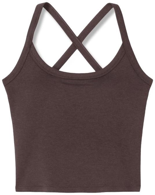 Halo Cross Back Tank - Womens - java heather 1
