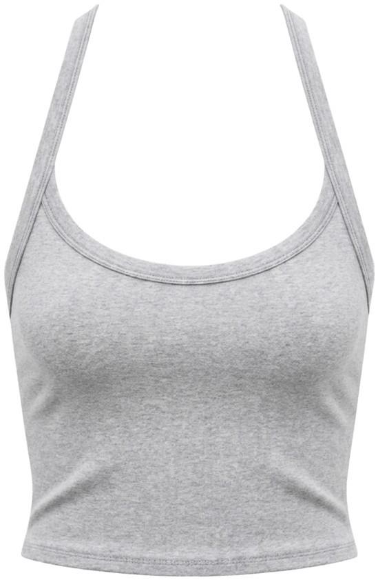 Halo Cross Back Tank - Womens - pale grey heather 1