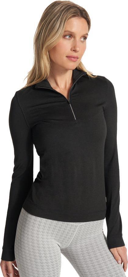 Halo Essential Half Zip - Womens - black heather 1