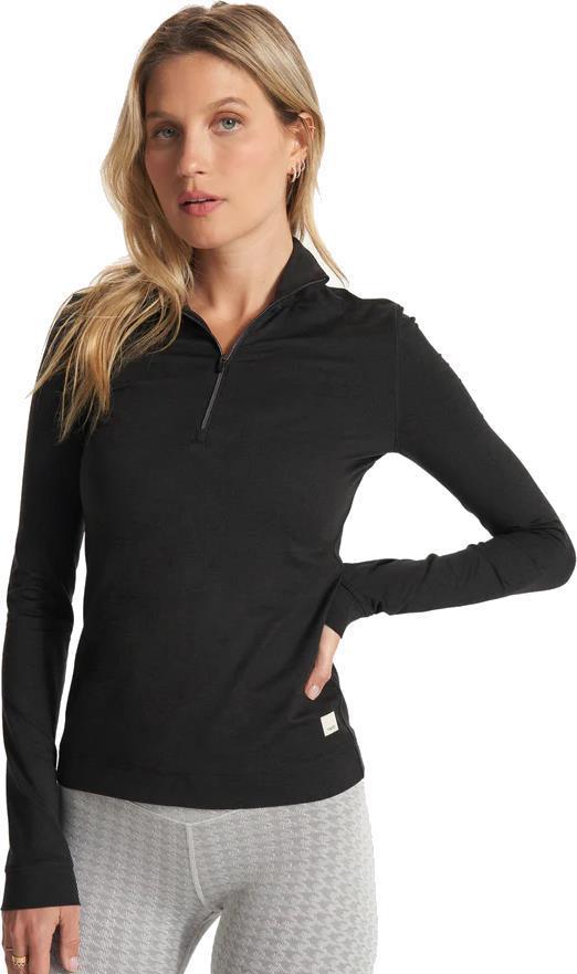 Halo Essential Half Zip - Womens - black heather 1