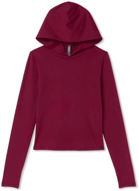 Halo Fitted Hoodie - Womens - cherry noir 1