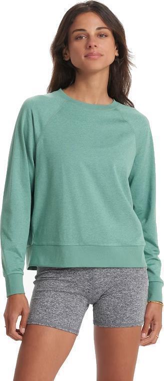 Halo LS Crew - Womens - Celadon Heather 1