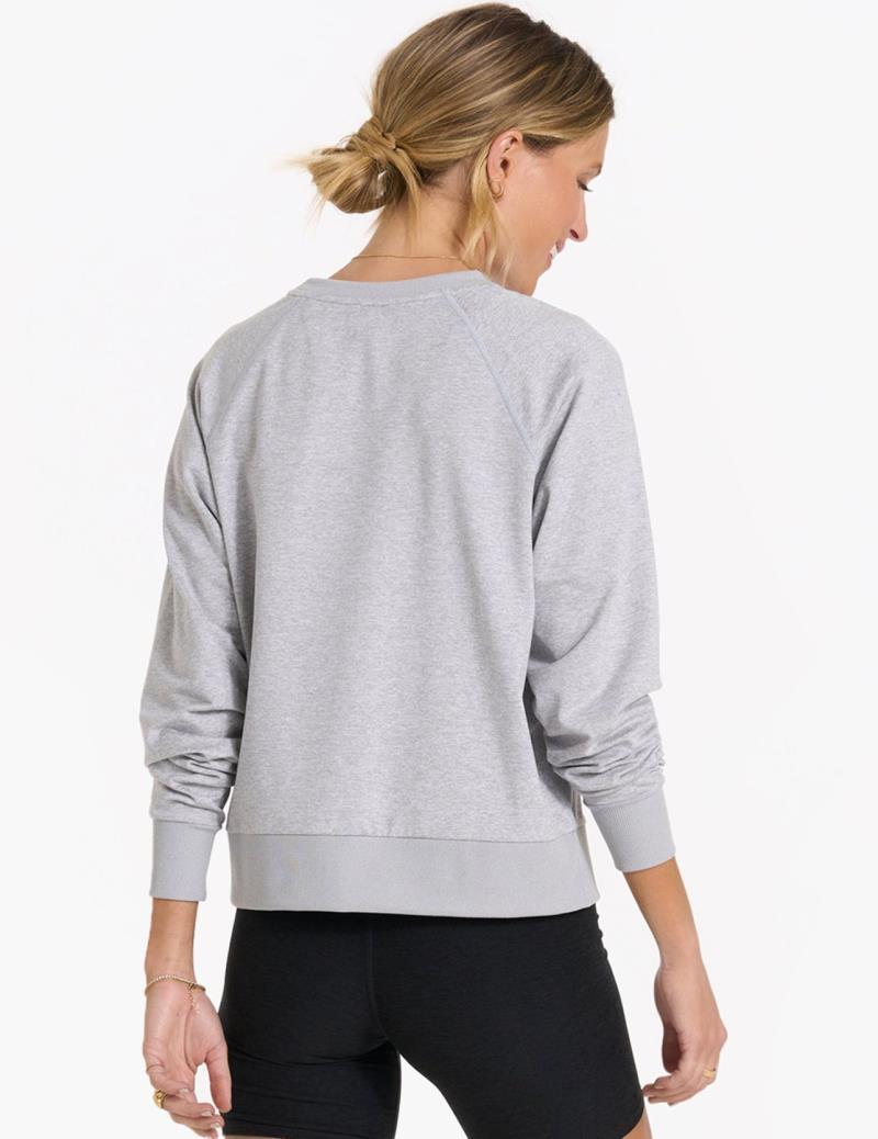 Halo LS Crew - Womens - Pale Grey Heather 2