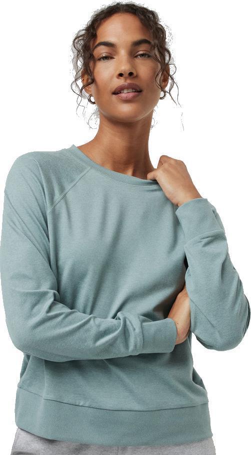 Halo LS Crew - Womens - Vintage Pistachio Heather 1