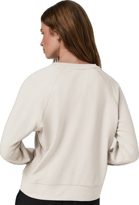 Halo LS Crew - Womens - ecru heather 1