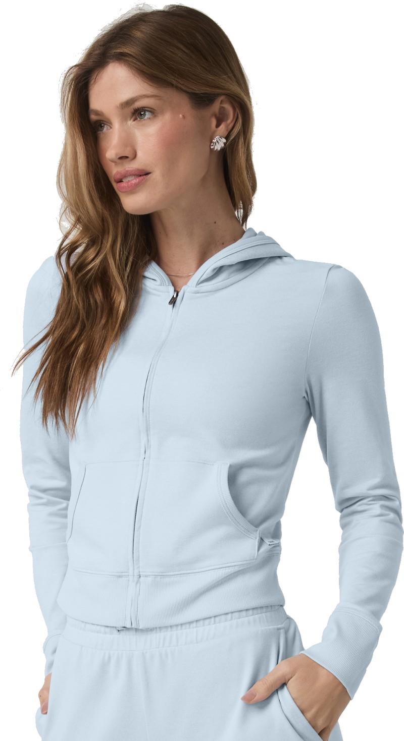 Halo Mini Full Zip Hoodie - Womens - soft sky heather 1
