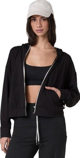 Halo Modern Full Zip Hoodie - Womens - solid black 1