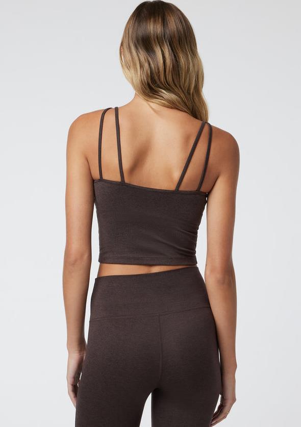 Halo Performance Crop - Womens - Java Heather 2