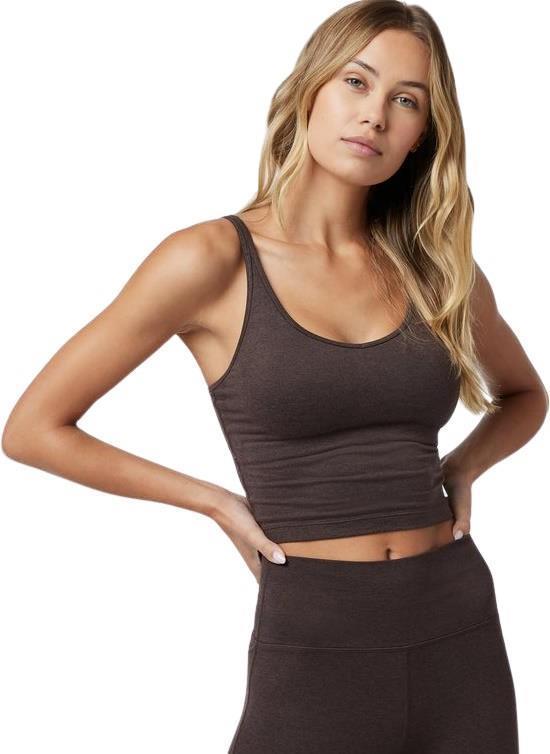 Halo Performance Crop - Womens - Java Heather 1