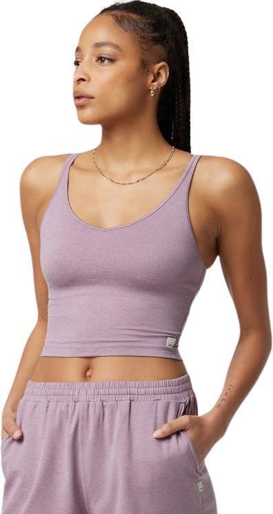 Halo Performance Crop - Womens - Lilac Heather 1
