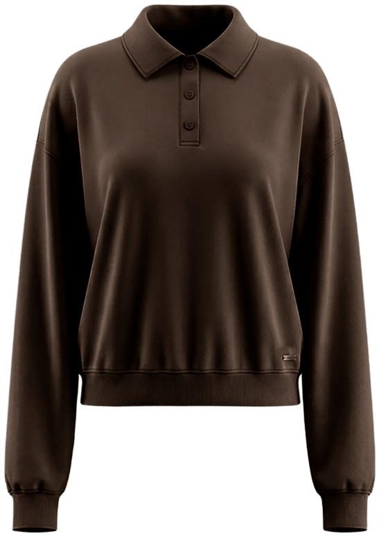 Halo Relaxed Polo - Womens - cacao 1