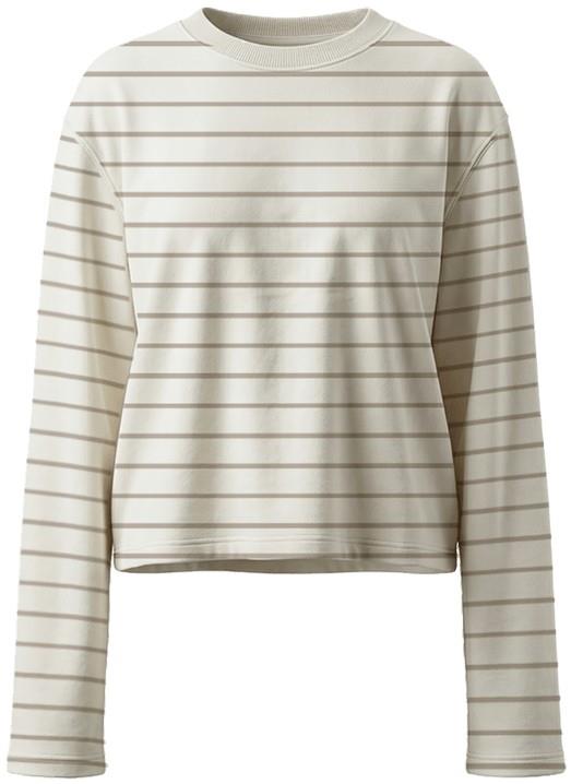 Heavyweight Cotton LS Crew - Womens - hickory stripe 1