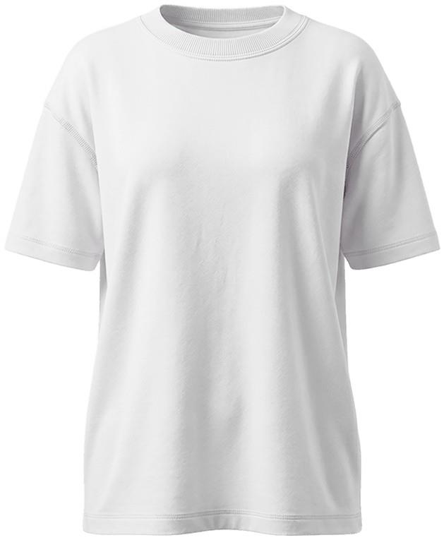 Heavyweight Cotton Relaxed SS Tee - Womens - white 1