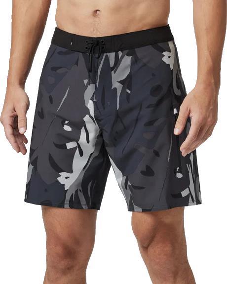 Infinity Boardshorts - Mens - Charcoal Leaves 2