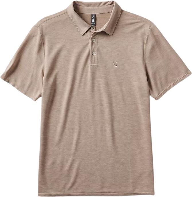 Knit Twill Polo - Mens - Camel Heather 1