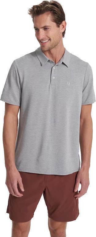 Knit Twill Polo - Mens - Steel Heather 2