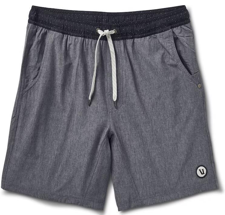 Kore Shorts - Mens - Vintage Charcoal Linen Texture 1
