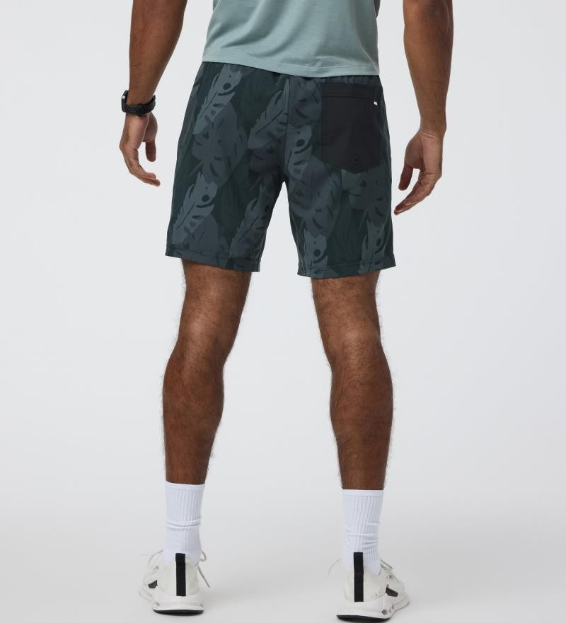 Kore Shorts - Mens - black leaves 1