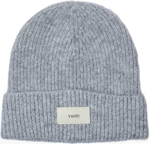 Label Beanie - light heather grey 1